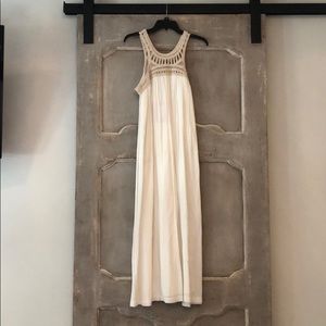 Long dress crochet top